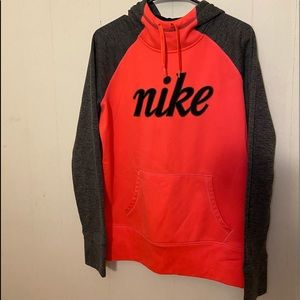 Nike neon pink cowell neck